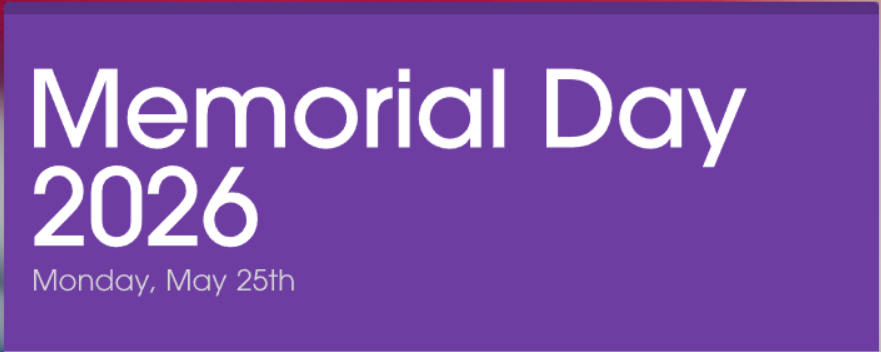 Memorial Day '26